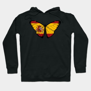 Vintage Spain Butterfly Moth | Hope For Spain and Stand with Spain Hoodie